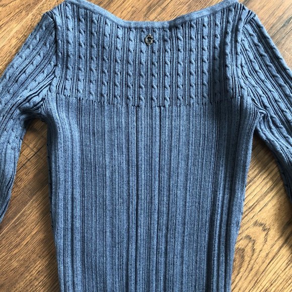 Blue Guess bodycon sweater dress - Picture 4 of 8